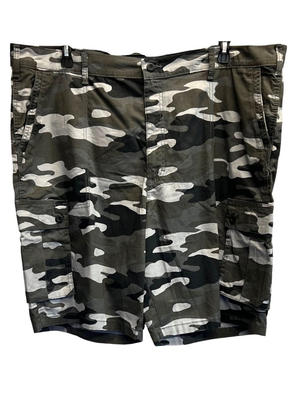 Lee Mens Black Camouflage Cargo Shorts Size 44 Cotton Spandex Blend